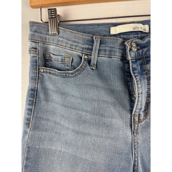 Ella Moss Womens Light Blue Slim Fit Jeans Size 4 Mid-Rise Denim Comfortable Eve - Picture 5 of 7